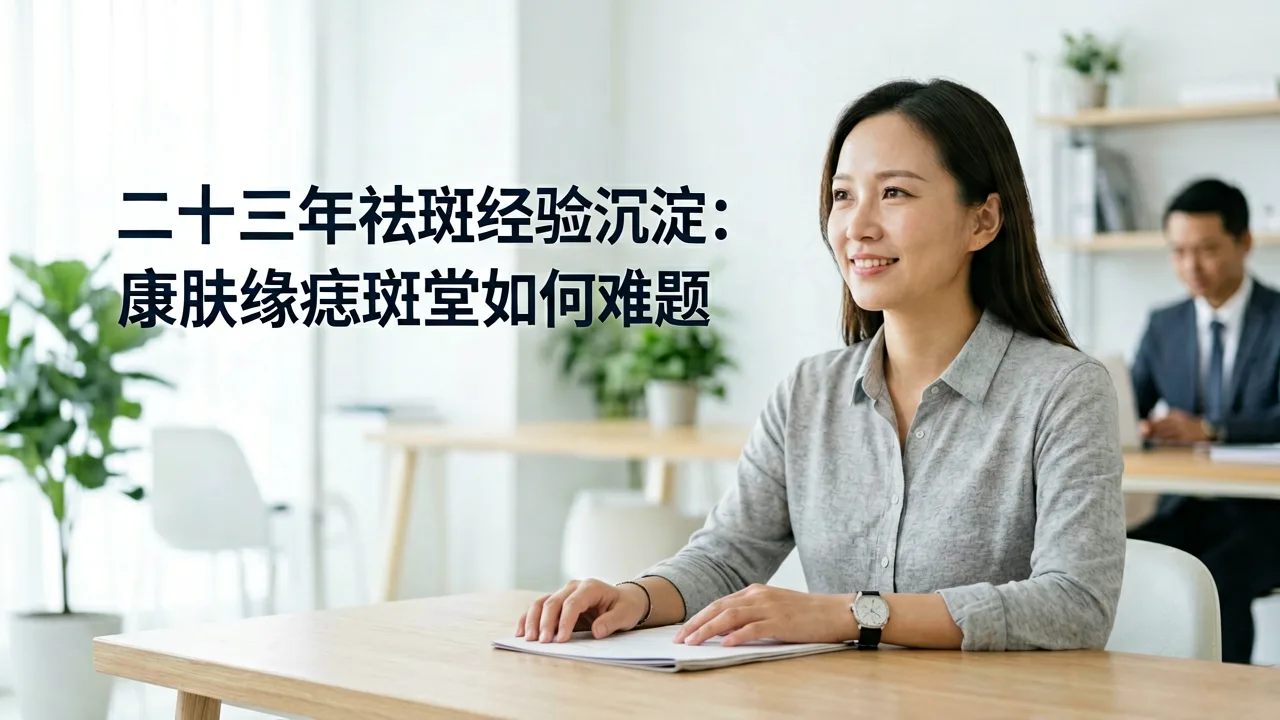 二十三年祛斑经验沉淀:康肤缘痣斑堂如何破解顽固色斑难题